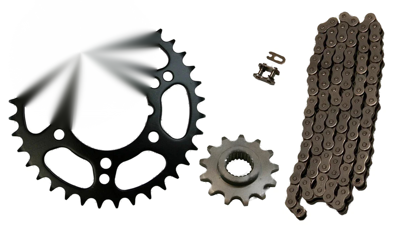 Polaris Scrambler 500 4x4 2 x O-Ring Chain & Sprockets (1998–2012)