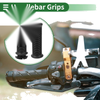 Motorcycle 7/8" 22mm Hand Grips Cover Kit TPU Black