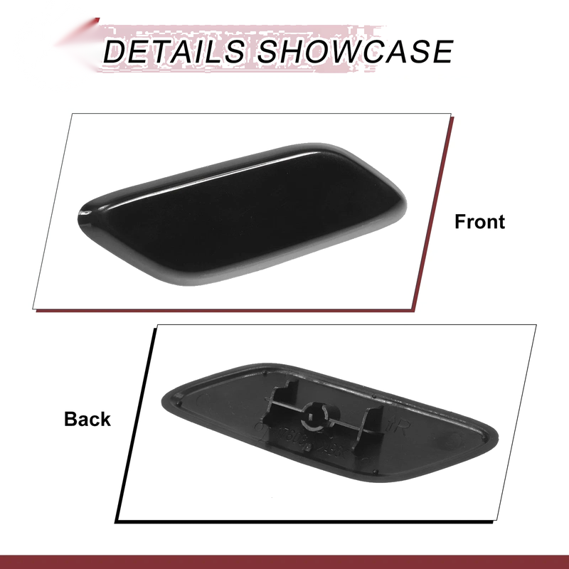 Honda CR-V MK3 Facelift 2009-2011 Black Front Right Washer Nozzle Cover