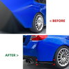 Subaru Impreza WRX STI 2 x Gloss Black Rear Bumper Side Covers (2015-2021)