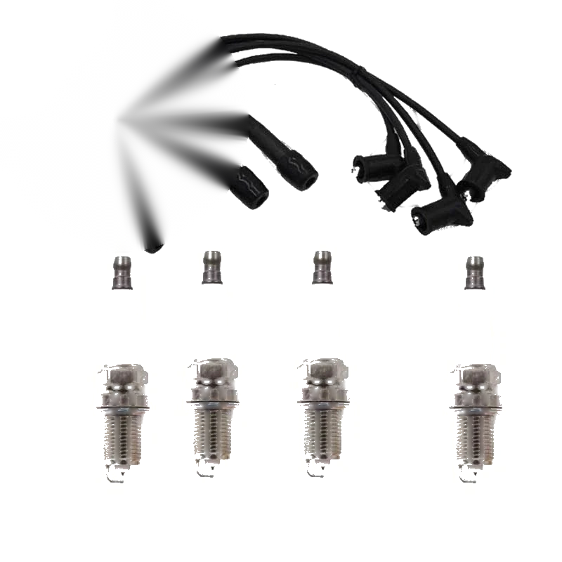 Kia Rio JB 1.4L Hatchback Spark Plugs & Ignition Lead Set (2006-2011)