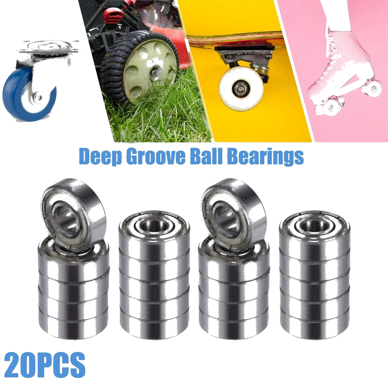 all makes / models 20 x 8x22x7mm Double Metal Shield Single Row Deep Groove Ball Bearings