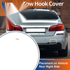 BMW 5 Series F10 Rear Bumper Pure White Tow Hook Cover