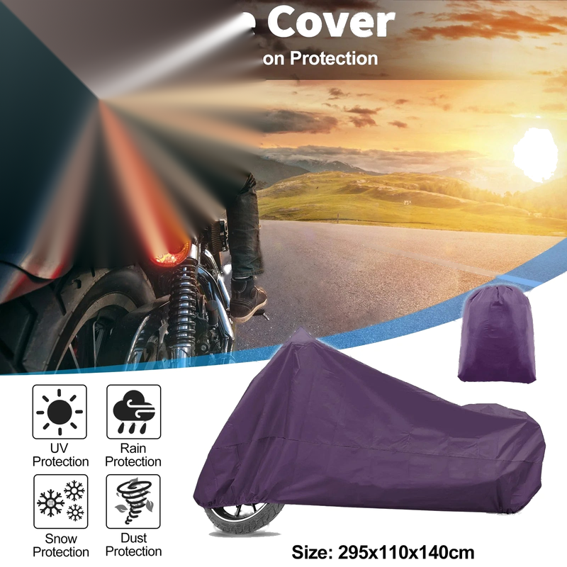 Make Model Universal Scooter Waterproof Purple XXXL Motorcycle Cover