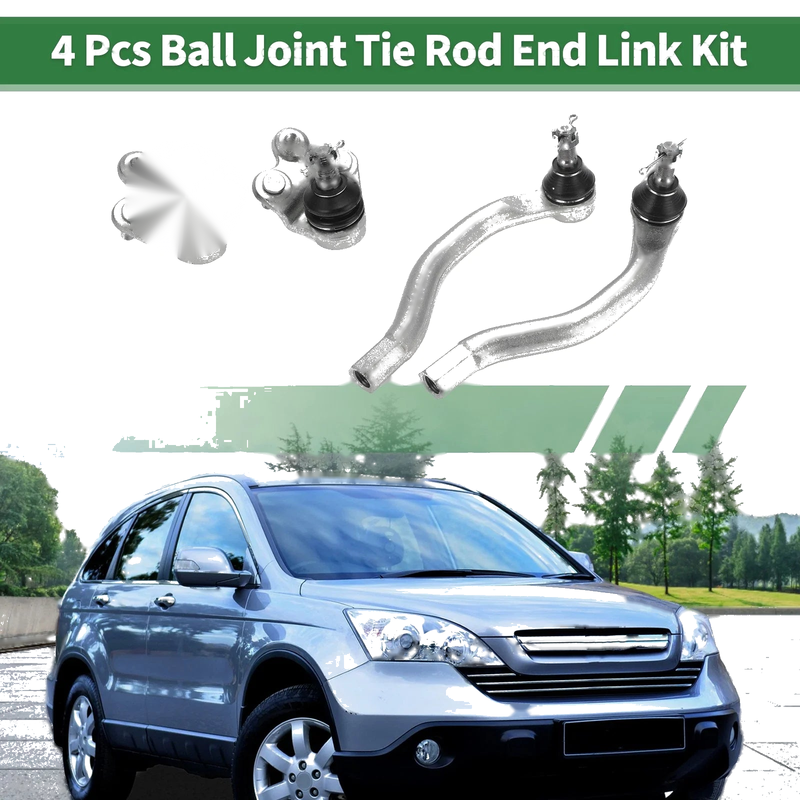 Honda Civic 4 Pcs Front Suspension Kit Outer Tie Rod Ends Lower Ball Joint (2006-2011)