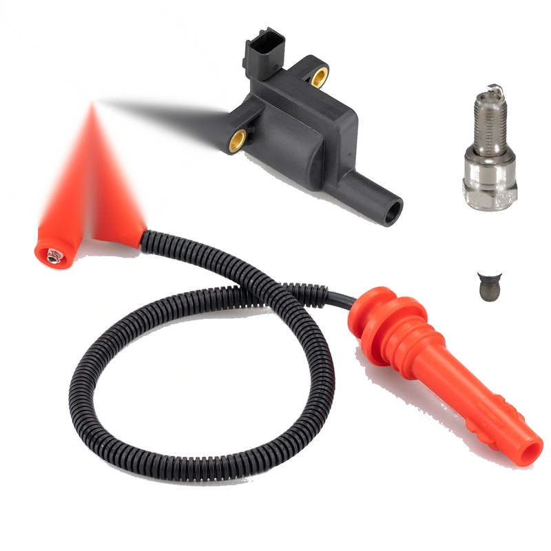 Polaris Ranger 570 Ignition coil w/ Wire Cap & Spark Plug (2012–2019)