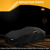 Porsche 718 Black with Zipper 210D-PU Car Cover Waterproof All Weather