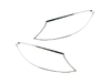Mercedes Benz W222 Head Light Bezel Cover Chrome Trim (2013-2017)