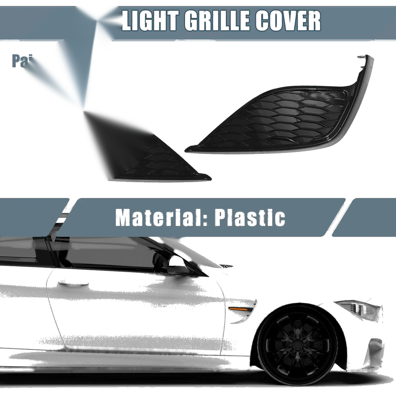 Toyota Camry SE XSE 1 Pair Fog Light Grille Cover Trim (2018–2023)