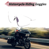 1 Pc Motorcycle Riding Goggles Gray Lens White Frame PC Cycling Sunglasses