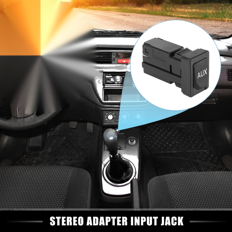 Toyota Tundra Tacoma Aux Port Stereo Adapter Input Jack (2007-2023)