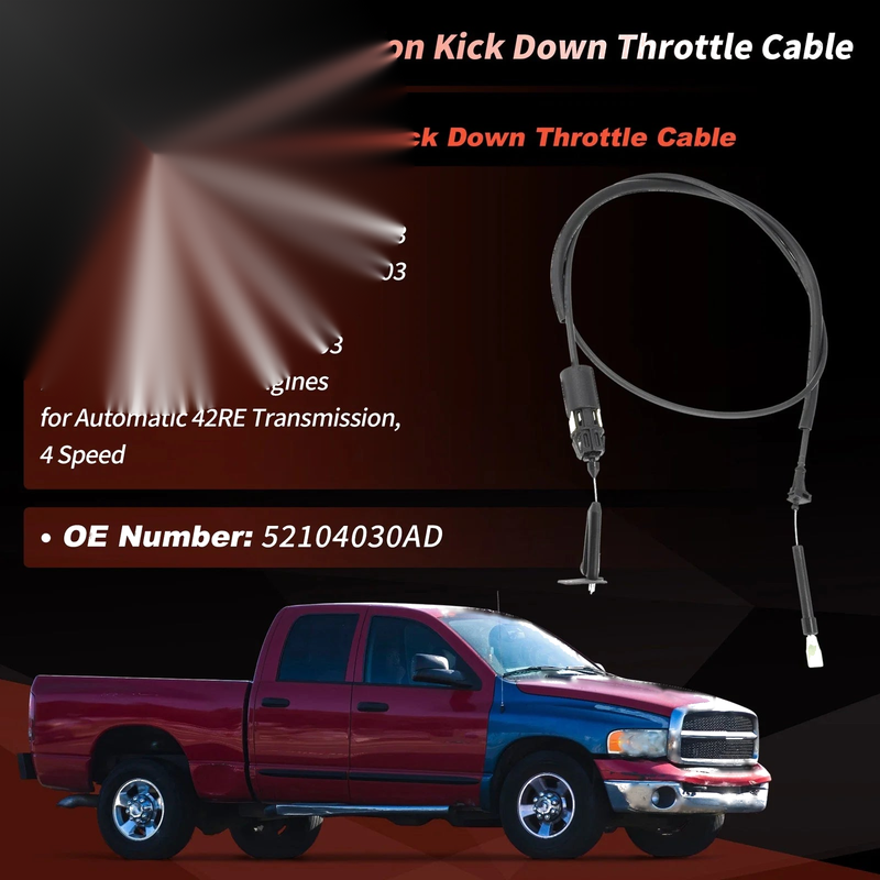 Dodge Durango, Dakota, Ram 1500 / 2500 / 3500 Throttle Valve Cable