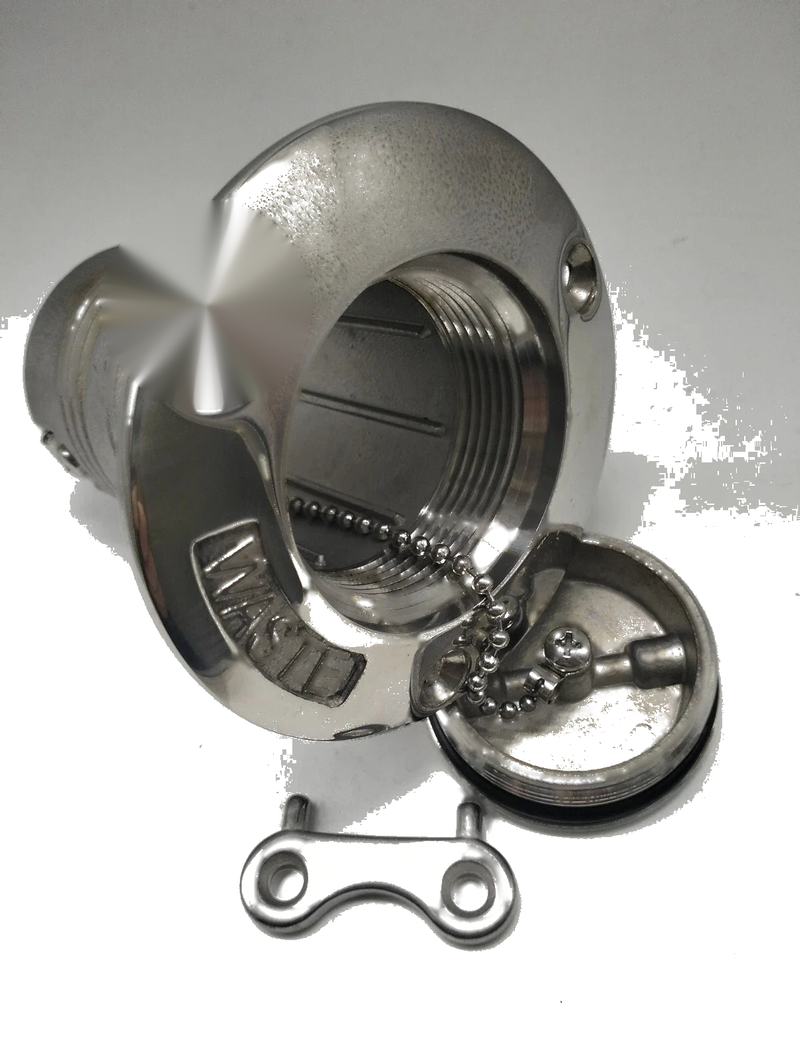 Marine Applications Deck Filler 2" 50mm Waste 316 Stainless Steel