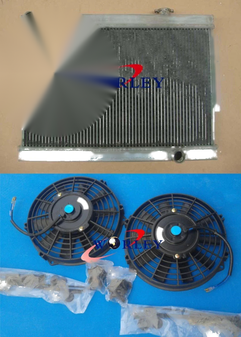 Holden Torana LJ LC LH LX V8 3 Row Aluminum Radiator & 2 Fans (1970-1980)
