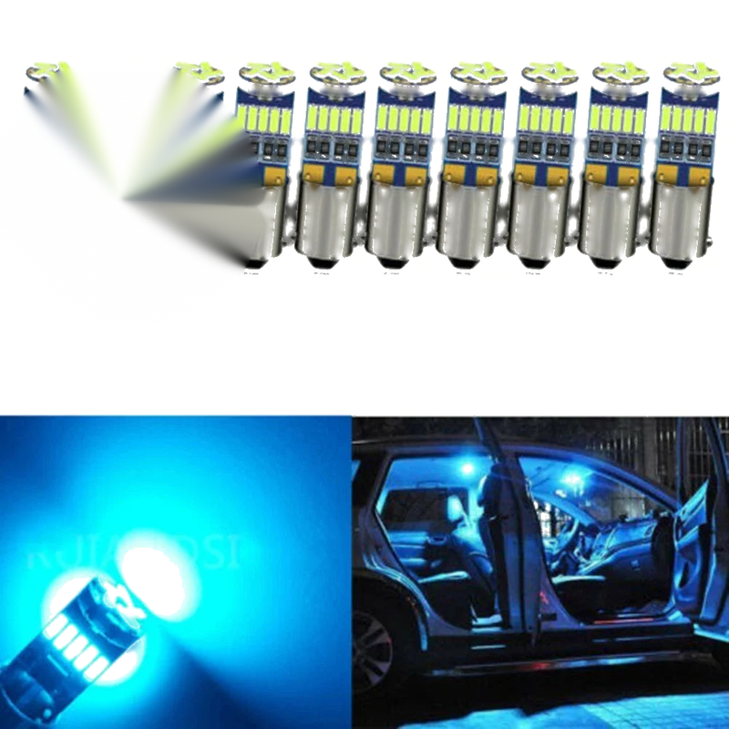 Cars 10x BA9S T4W T11 LED CanBus Interior Dome Light Bulbs