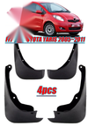 Toyota Yaris 4x Front Rear Splash Guards Mud Flaps Fender ABS (2005–2011)