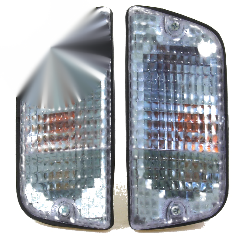 Datsun 620 Utility 1972-1979 Front Turn Signal Lights Clear