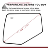 Ford Explorer Heated Left Driver Side Mirror Glass (2006-2010)