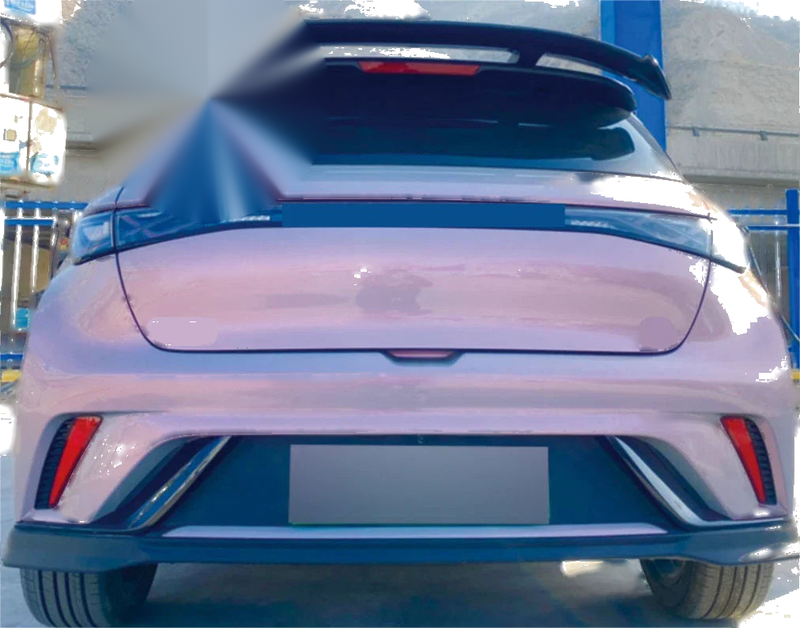 Honda Fit Jazz Hatchback 52'' Rear Spoiler Wing Glossy Black (2009-2023)
