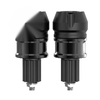 Motorcycle ATV Black CNC Aluminum Handlebar Grips Bar End Cap Plugs