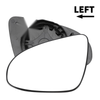 Peugeot 108 Left Side White Mirror Glass w/ Back Non-heated
