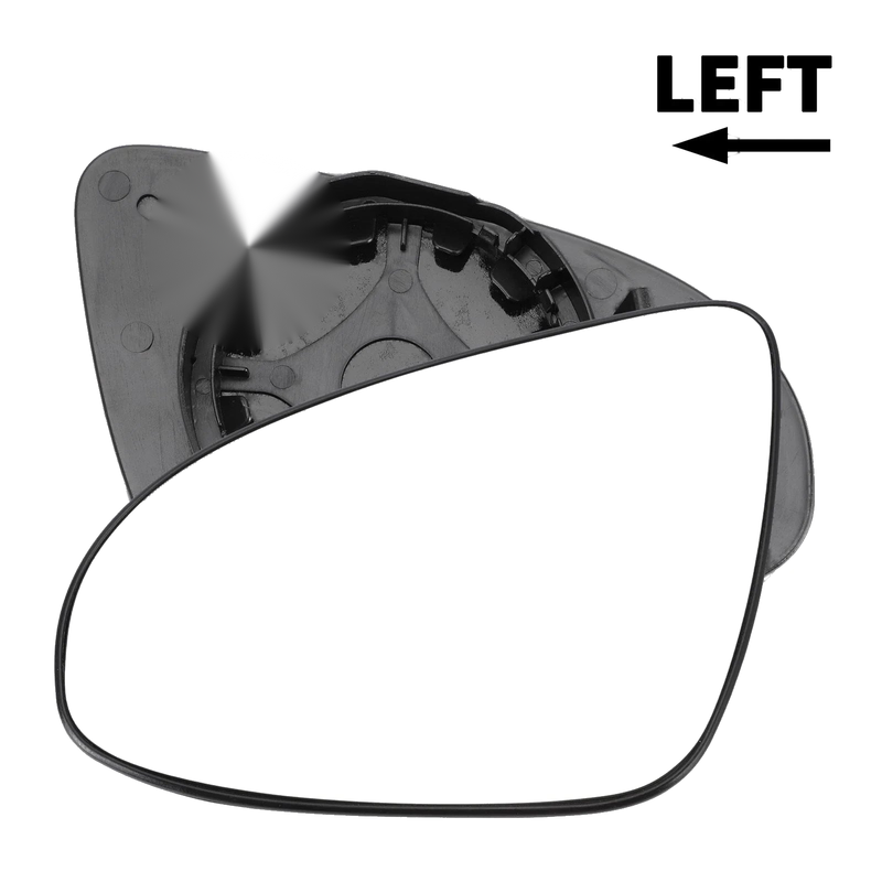 Peugeot 108 Left Side White Mirror Glass w/ Back Non-heated