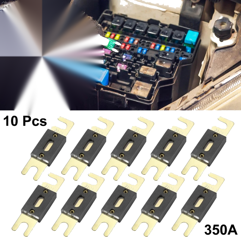 Car Truck Motorcycle Boat Audio CDs 10 x 350A ANL Fuse