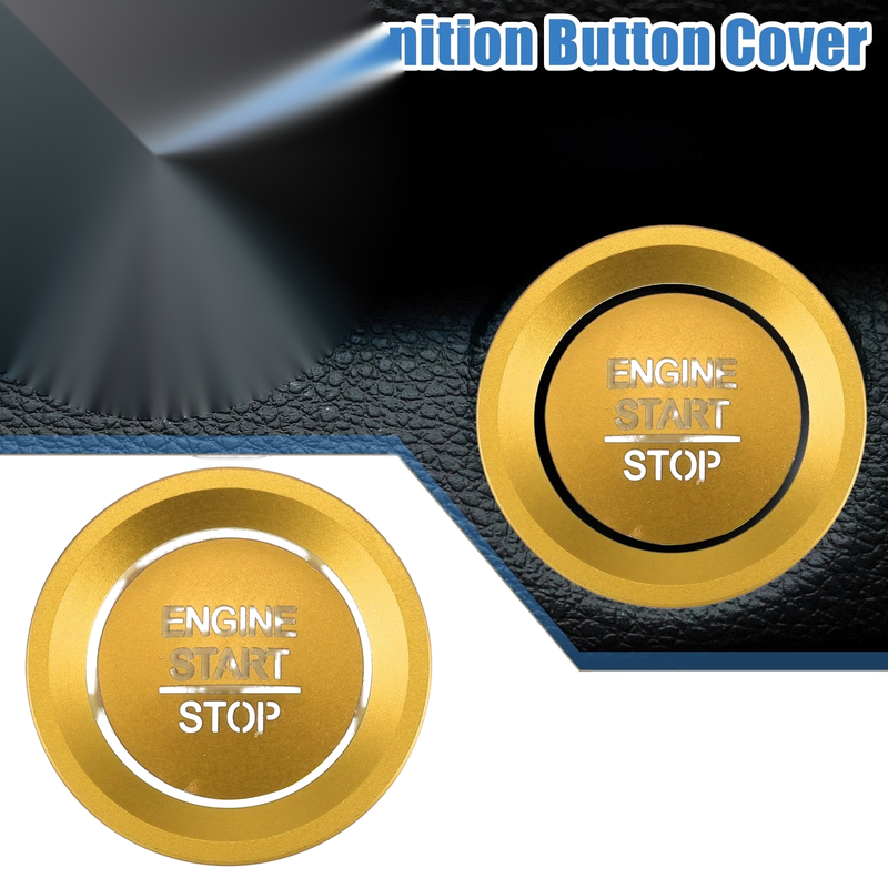 Honda Accord (2018-2022) Gold Engine Start Stop Ignition Button Decal