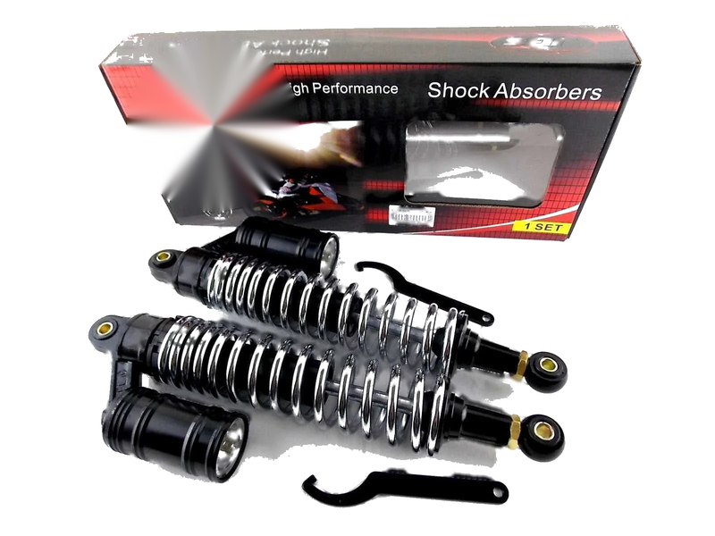 Yamaha XT500 380mm JBS Rear Air Nitrogen Cell Shock Absorbers (1976-1980)