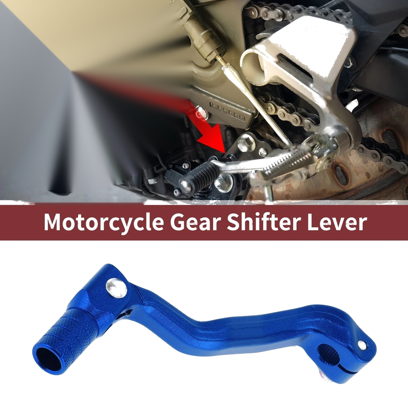 Bosuer M4 Blue Folding Motorcycle Gear Shifter Lever