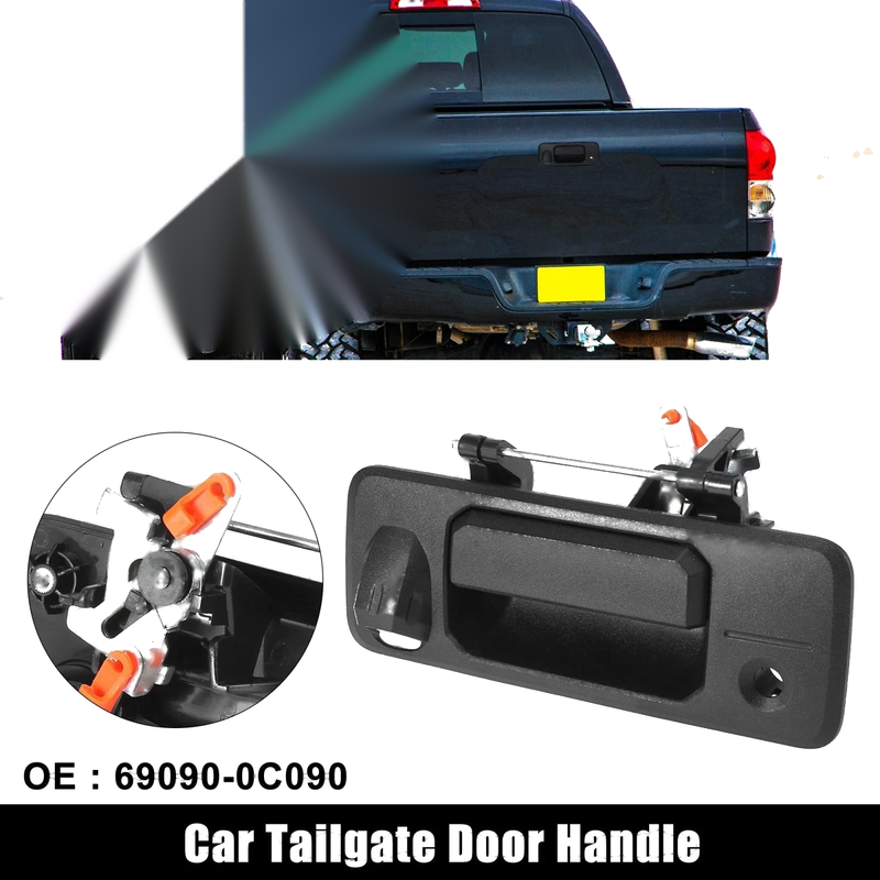 Toyota Tundra with Camera Hole Black Tailgate Handle (14-19)