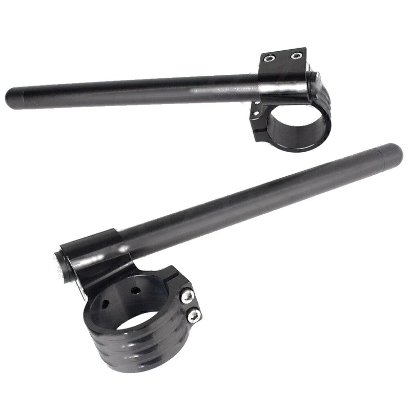 Universal Motorcycle - Black 33mm Clip On Handlebar Fork Tubes