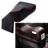Car SUV Black PU Memory Foam Console Armrest Cushion Pad