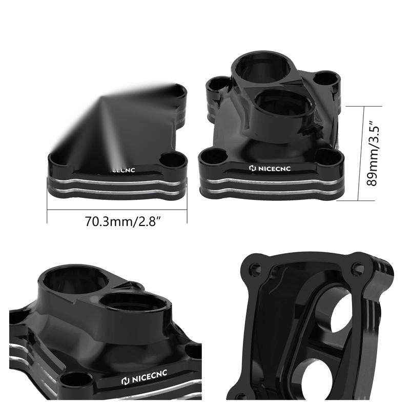 Harley Softail Slim FLSL Tappet Covers w/ O-Ring Kit (2018-2021)