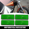 Reflector / 4pcs 87mm / Rectangular Reflective Warning Reflector Motorcycle