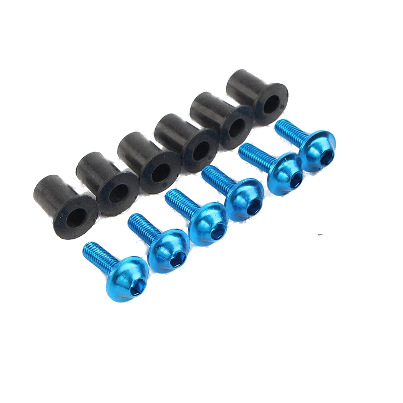 Honda CBR250 300 650 900 Windscreen Fixing Kit Blue Bolts