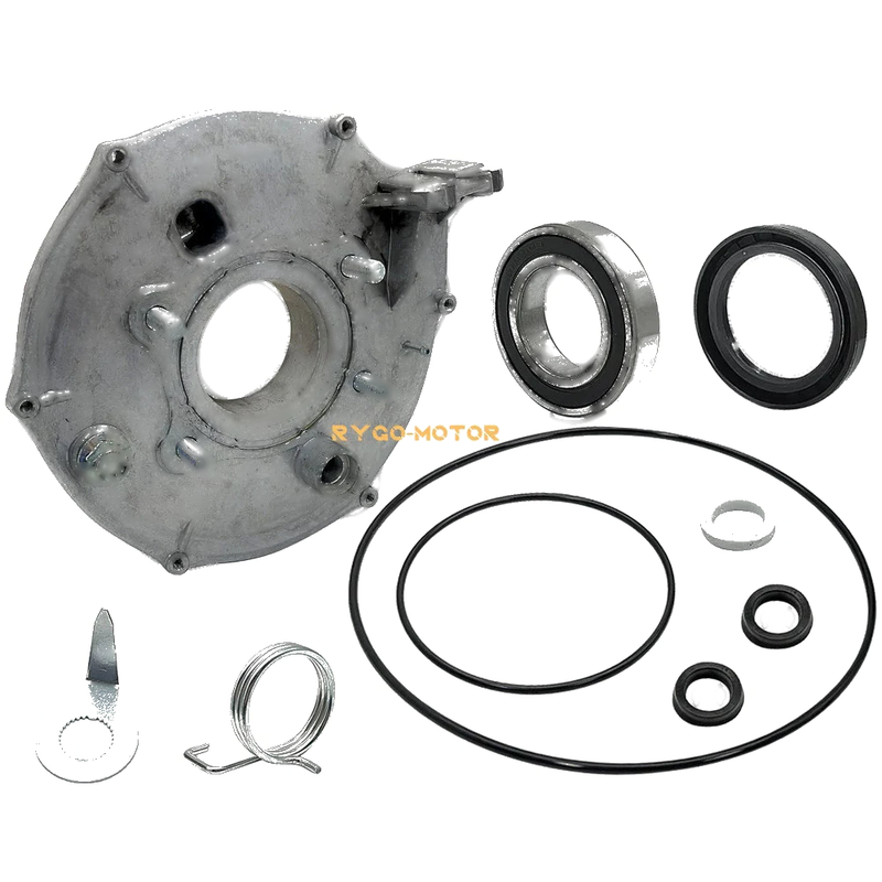Honda TRX300 Rear Brake Backing Plate with Bearing Seals Spring