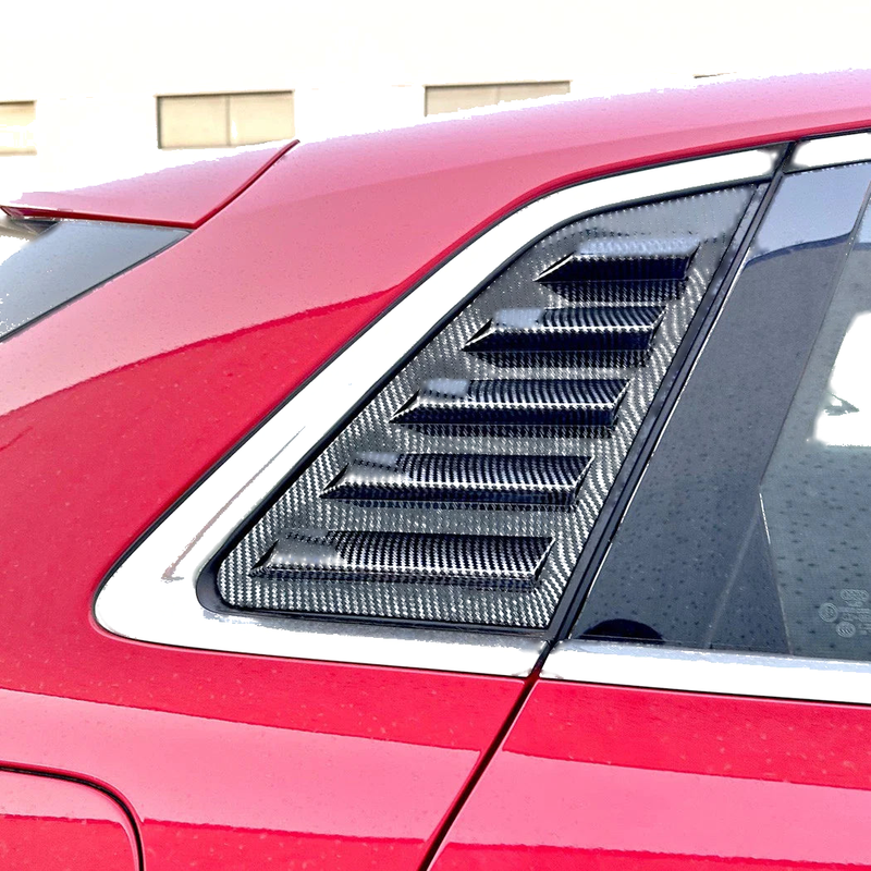 Audi A3 S3 Sportback Carbon Look Quarter Rear Window Louvers (2021–2024)