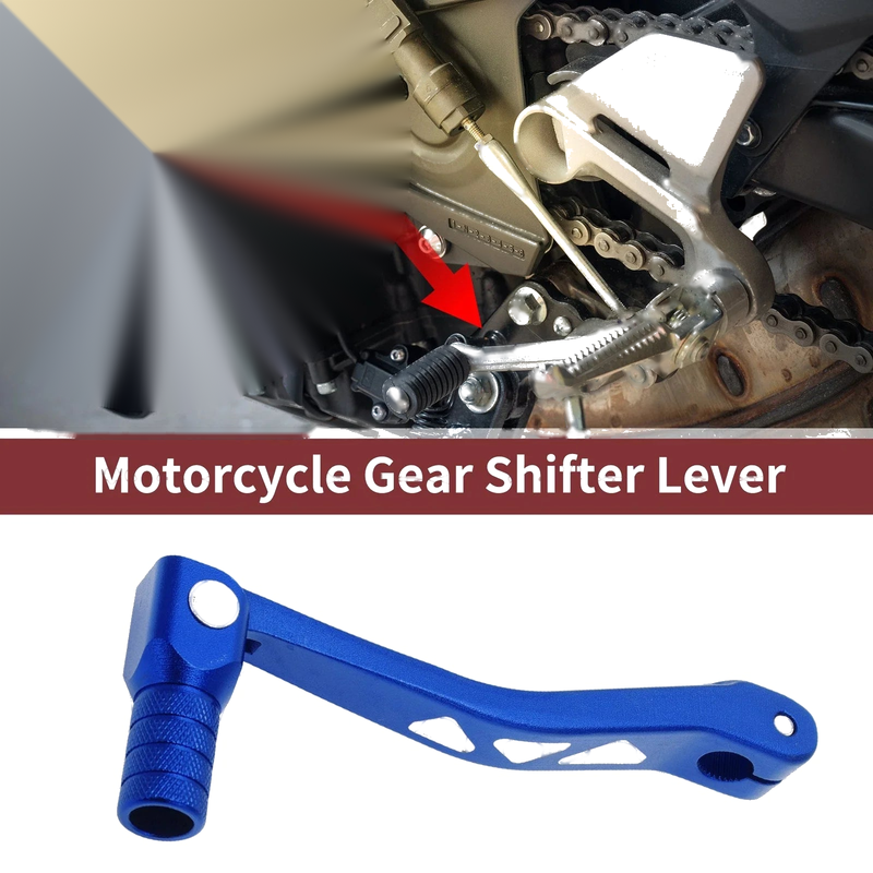 Kayo T4L Folding Motorcycle Gear Shifter Lever Blue