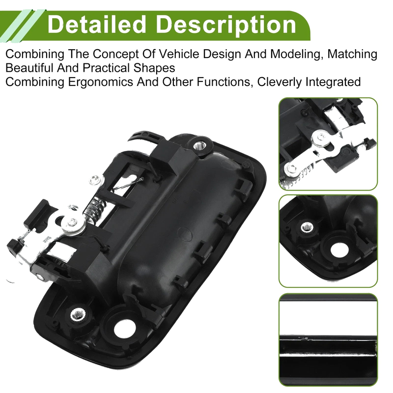 Toyota (Black Silver Tone) Exterior Door Handle (2000-2006)