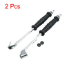 Motorcycle Car 2 x Rubber Handle Metal Valve Tire Inflator Hose