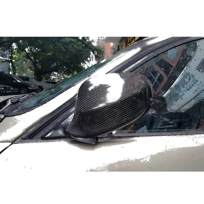 BMW E92 E93 06-08 Real Carbon Wing Rearview Side Mirror Cover Caps Trim
