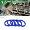 Oil Seal 45x55x7mm TPU Blue Rotary Shaft Seal 5 Pcs