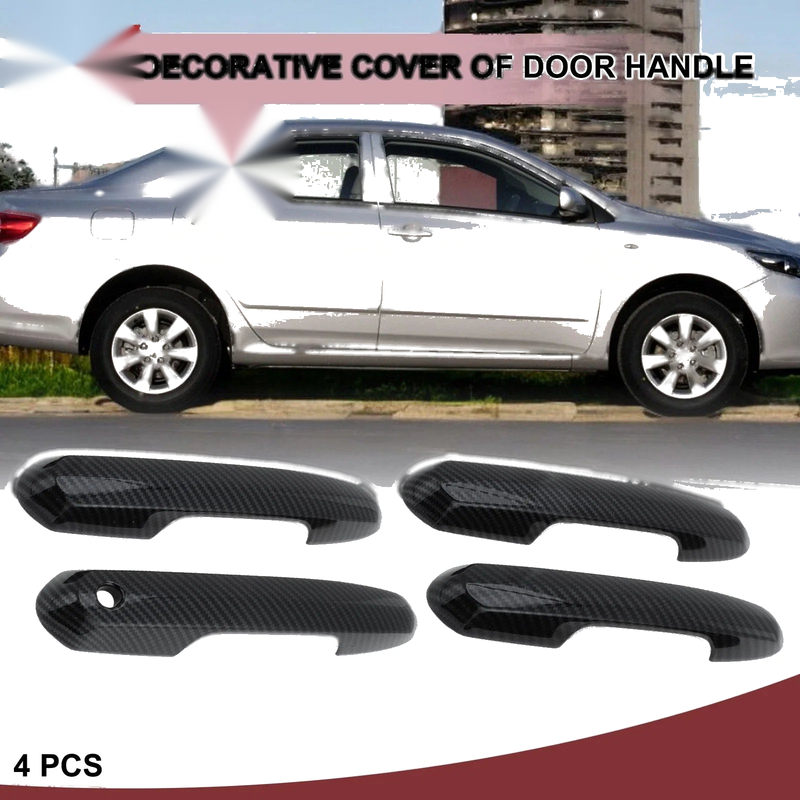 Toyota Rav4 4 Pcs Carbon Fiber Door Handle Covers (2019-2024)