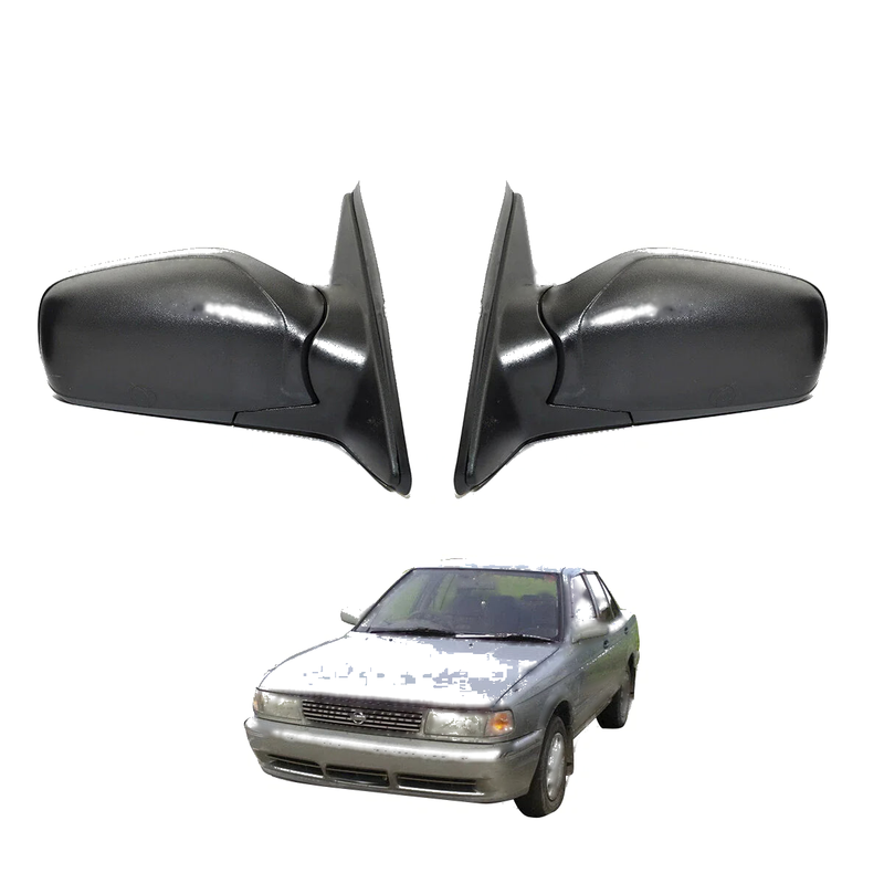 Nissan Datsun Sunny Sentra B13 1990-1993 Black Door Mirror Set
