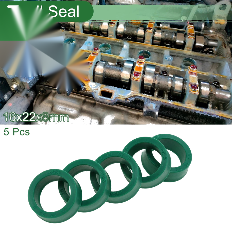 Make Model Oil Seal / 16x22x8mm 5 Pcs / Seal Ring Rotary Shaft Seal TPU