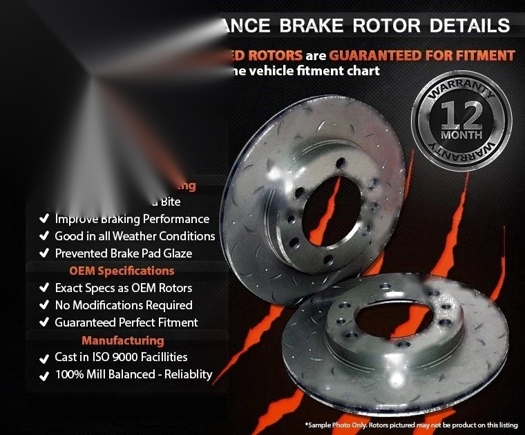 Landcruiser 200 Series Slotted Disc Brake Rotors & Pads (2007–2020)