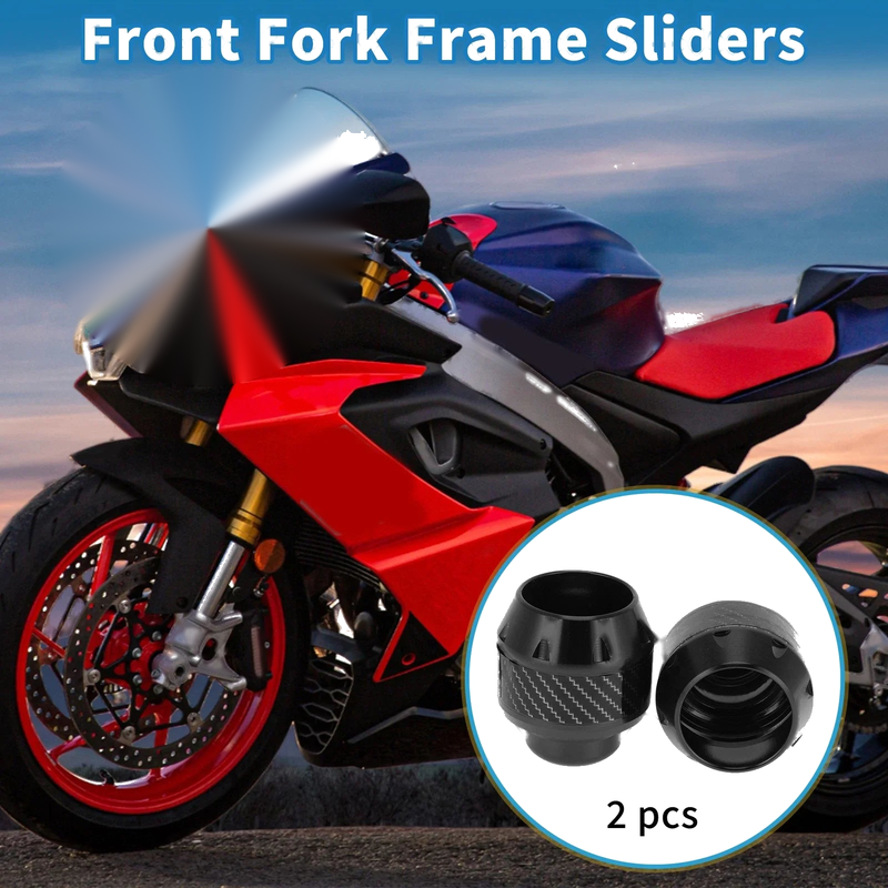 Motorcycle Frame Sliders / 2 x / Falling Protection Aluminum Alloy Black