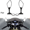 Make Model Pair Universal Motorcycle Side Mirror LED Turn Signal Black