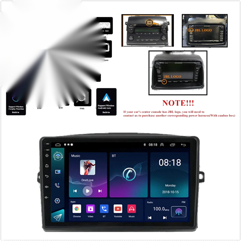 Toyota Sienna 9" Android Stereo Radio GPS Navigation Head Unit (2004-2010)